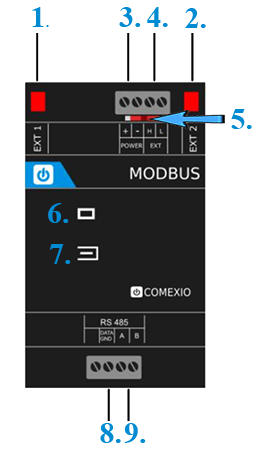 Comexio RS-485 Modbus Extension